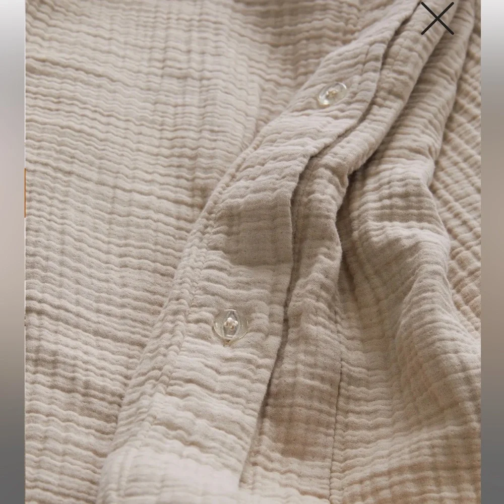 Quince Organic Airy Gauze Duvet Cover Set